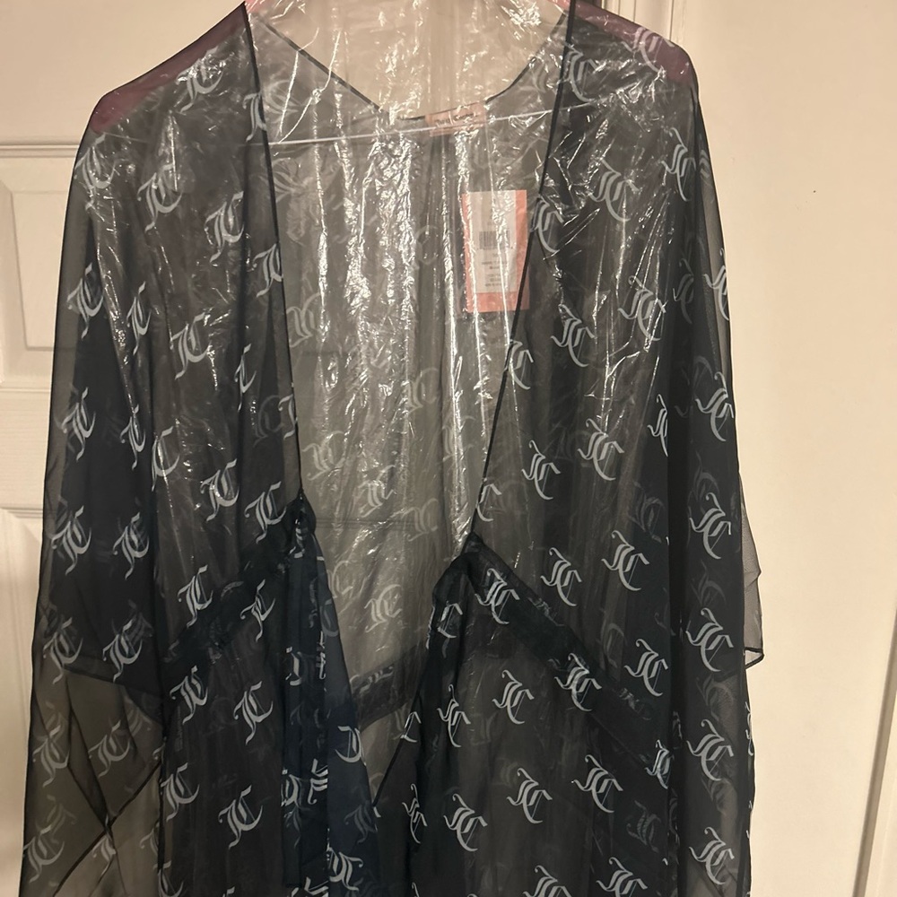 Juicy couture kimono NWT black & white
